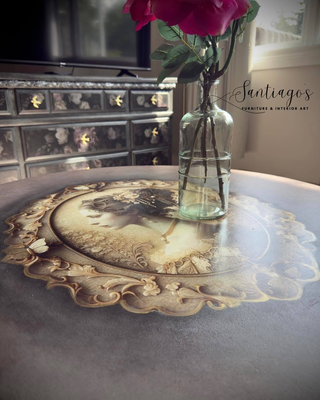 Cameo of Grace - A1 size large Decoupage Paper