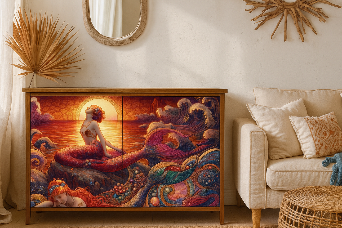 Rising Song - A1 size large Decoupage Paper