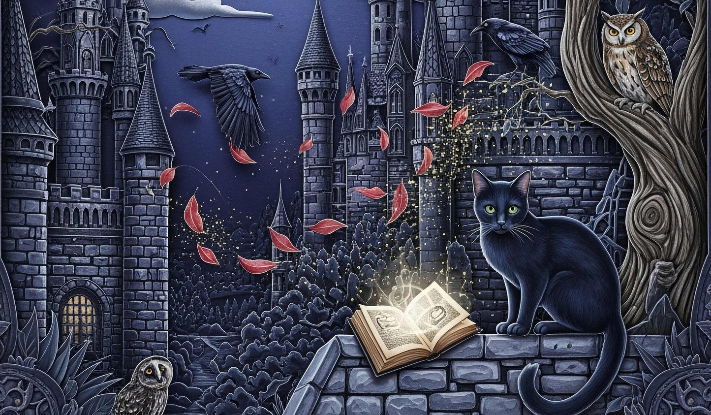 Haunted Night - A1 size large Decoupage Paper
