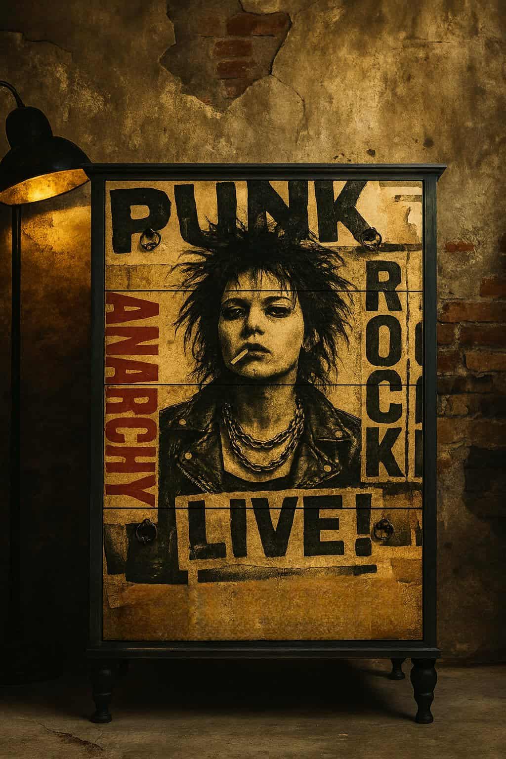 Anarchy - A1 size large Decoupage Paper