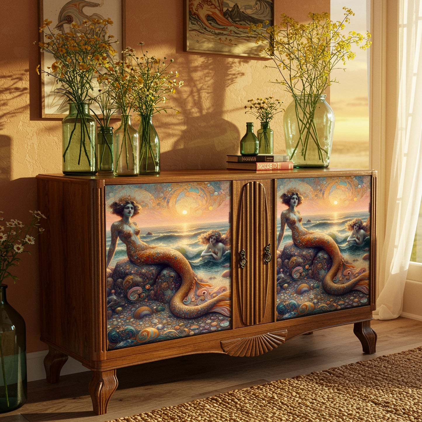 Golden Tide - A1 size large Decoupage Paper