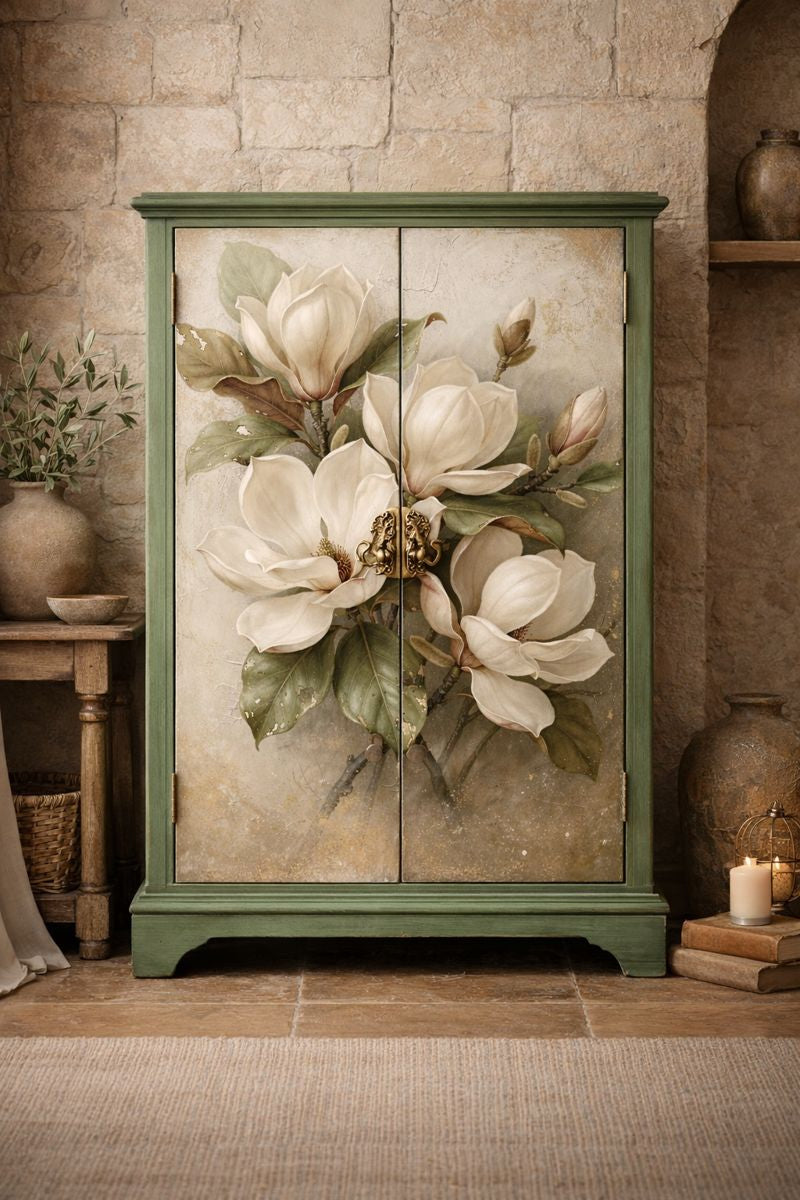 Magnolia - A1 size large Decoupage Paper