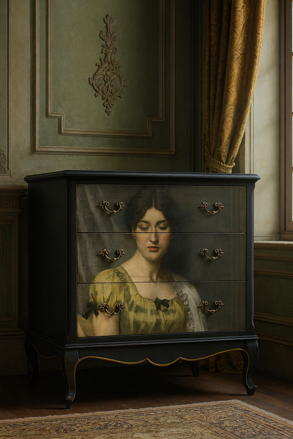 Regal Woman - A1 size large Decoupage Paper