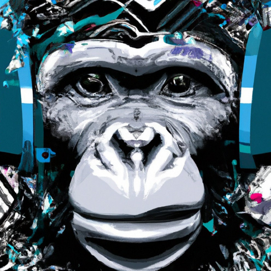 Monkey Does - A1 size large Decoupage Paper