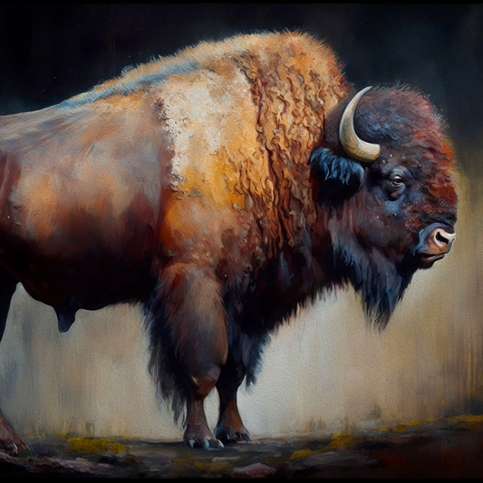 Bison - A1 size large Decoupage Paper