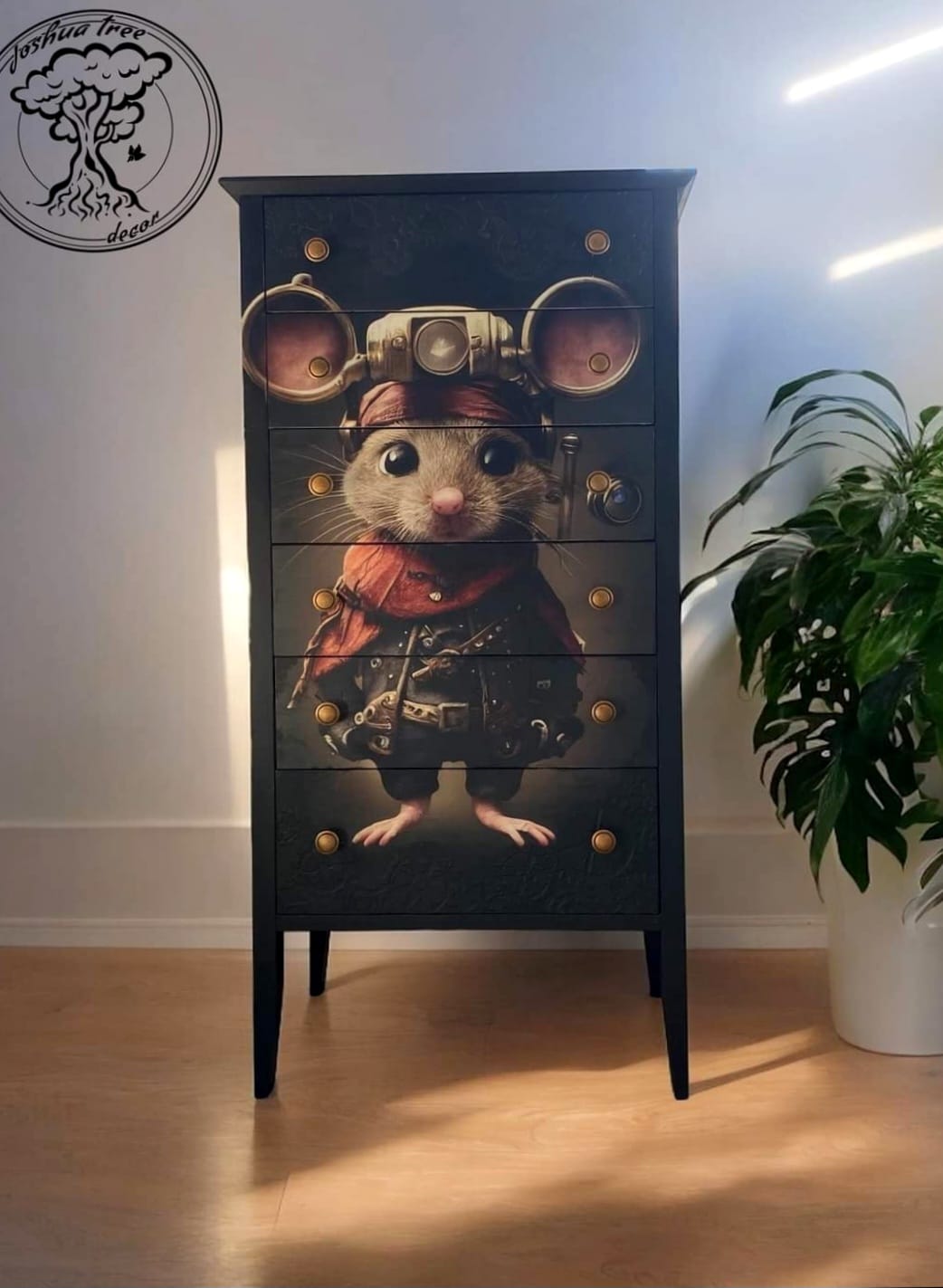 Explorer Mouse - A1 size large decoupage paper