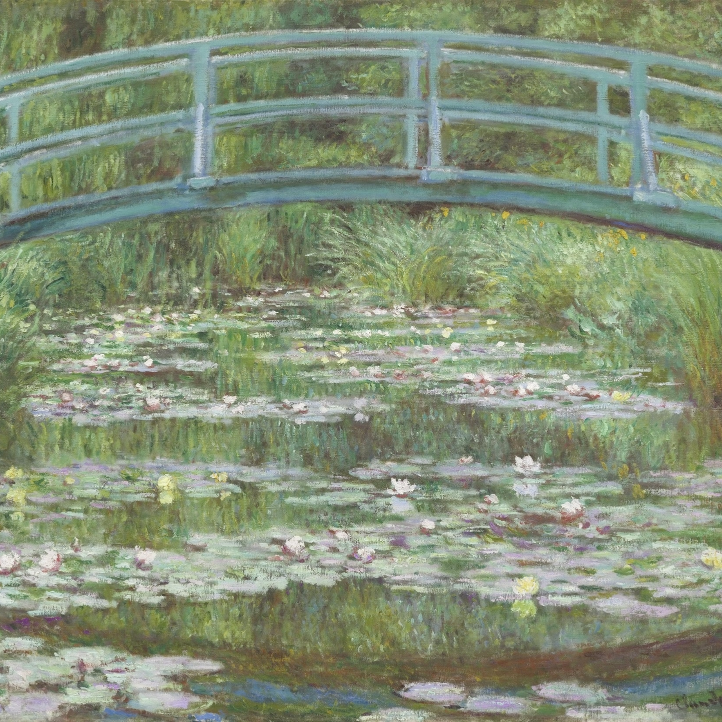 Monet's Bridge - A1 size large Decoupage Paper