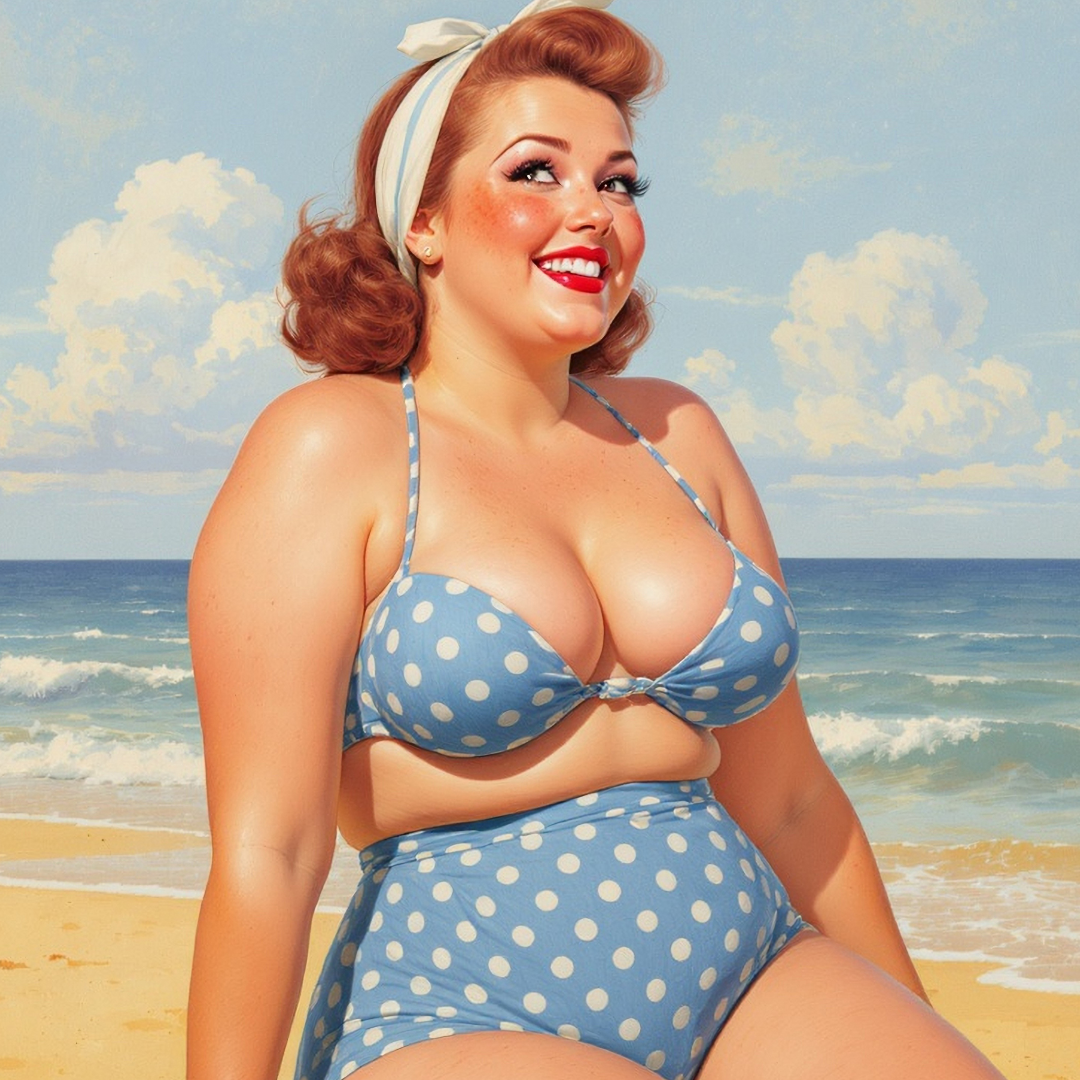 Blue Polka Dots - A1 size large Decoupage Paper