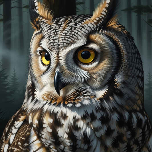 Owl - A1 size large Decoupage Paper