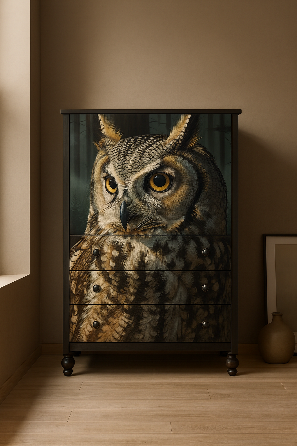 Owl - A1 size large Decoupage Paper