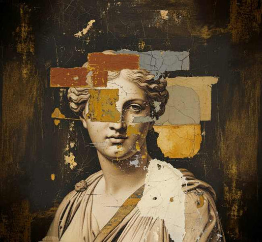 Plaster Bust - A1 size large Decoupage Paper