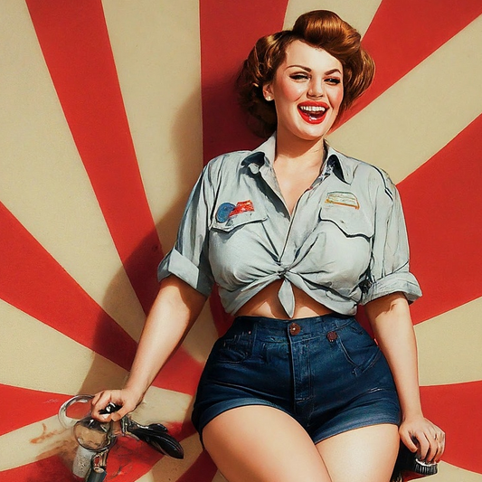 Pinup Parade - A1 size large Decoupage Paper