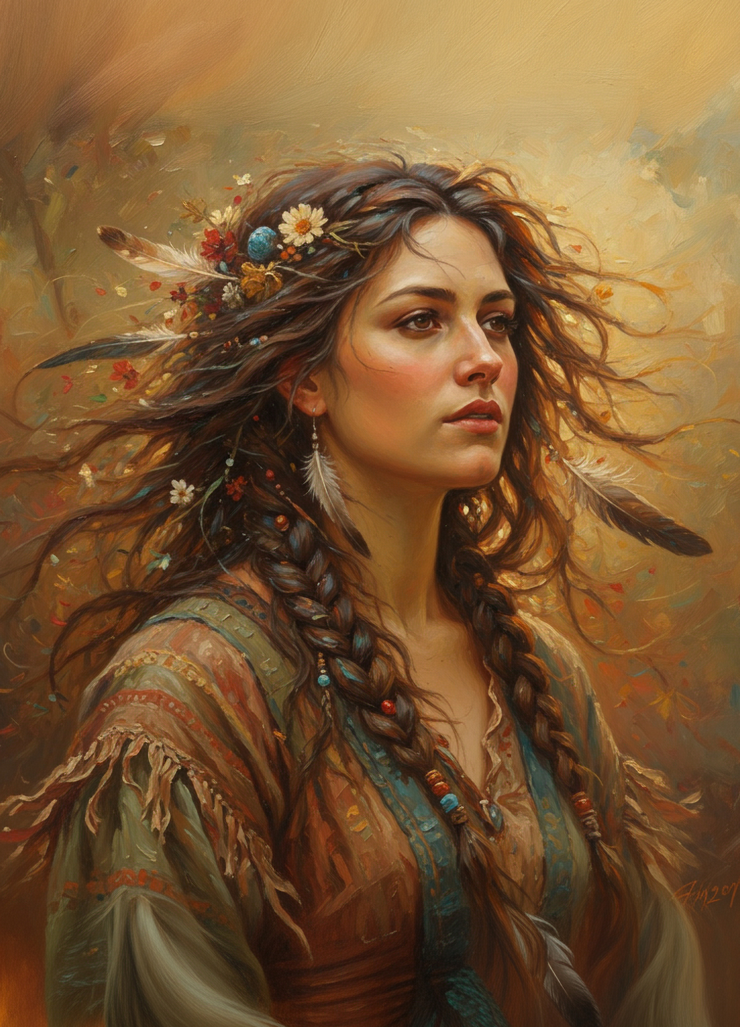 Wild Child - A1 size large Decoupage Paper