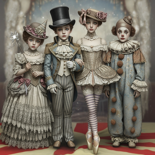 The Moonlit Troupe - A1 size large Decoupage Paper