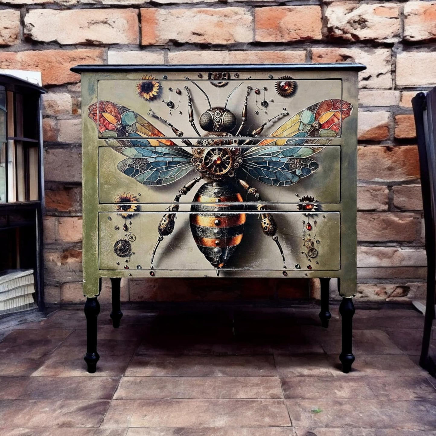 Clockwork Crawler - A1 Size large decoupage paper