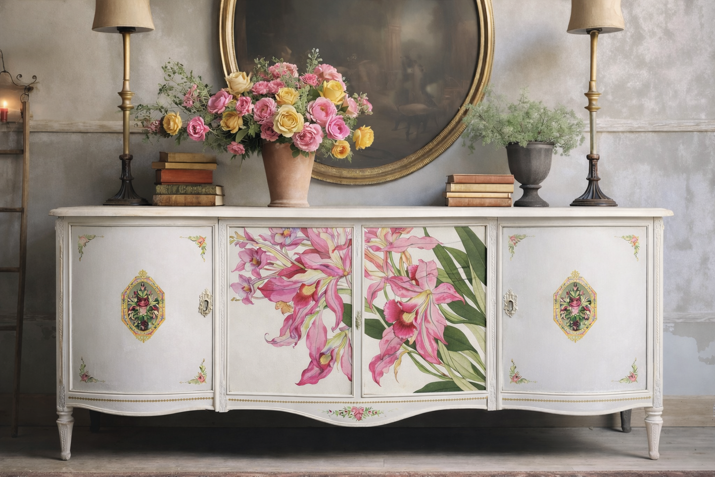 Orchids - A1 size large Decoupage Paper