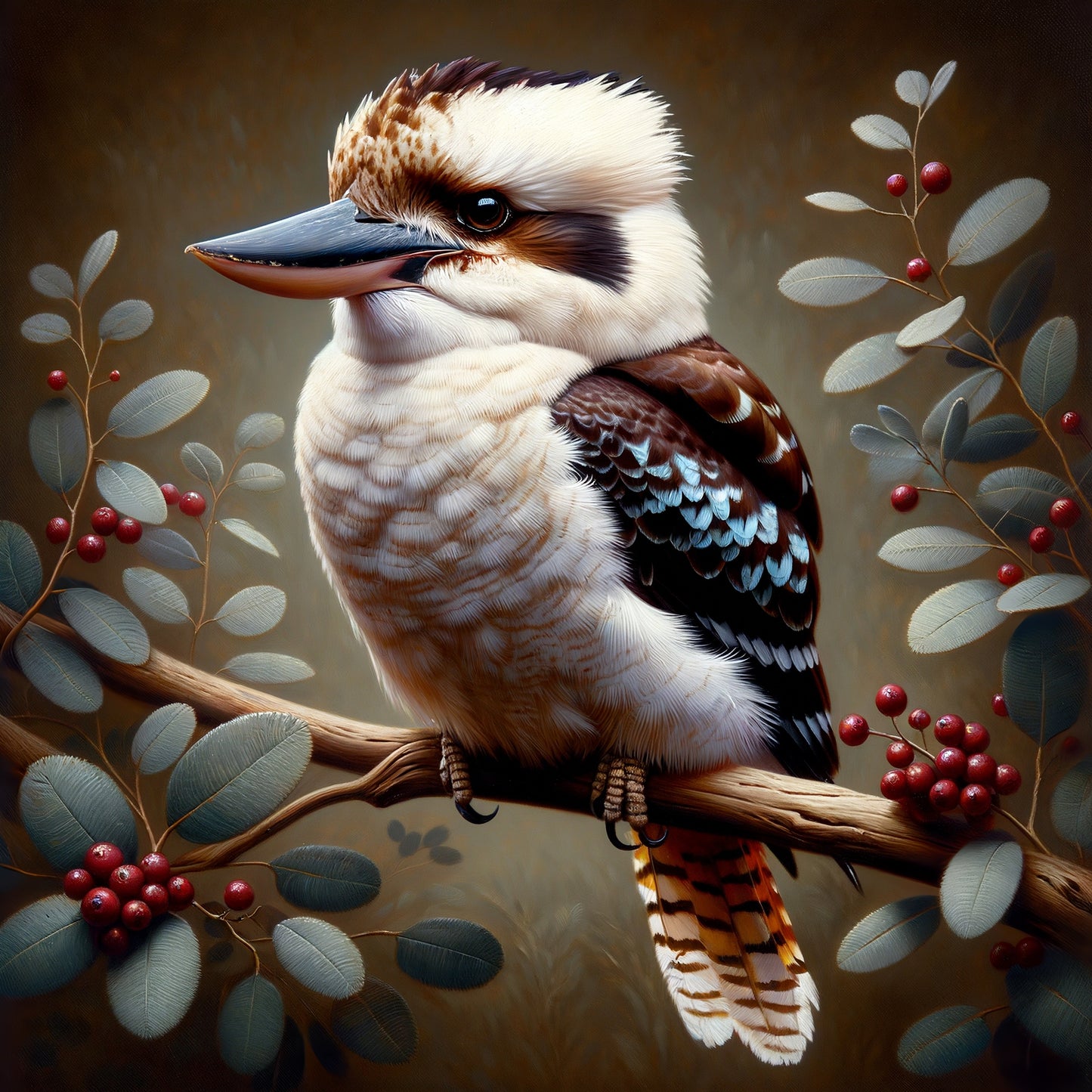 Kookaburra - A1 size large decoupage paper