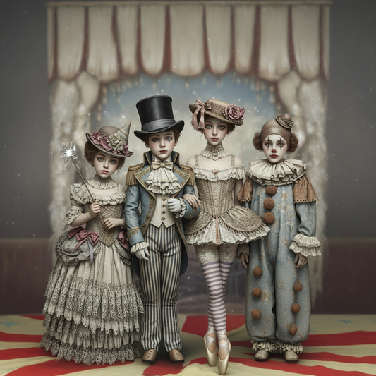 The Moonlit Troupe - A1 size large Decoupage Paper
