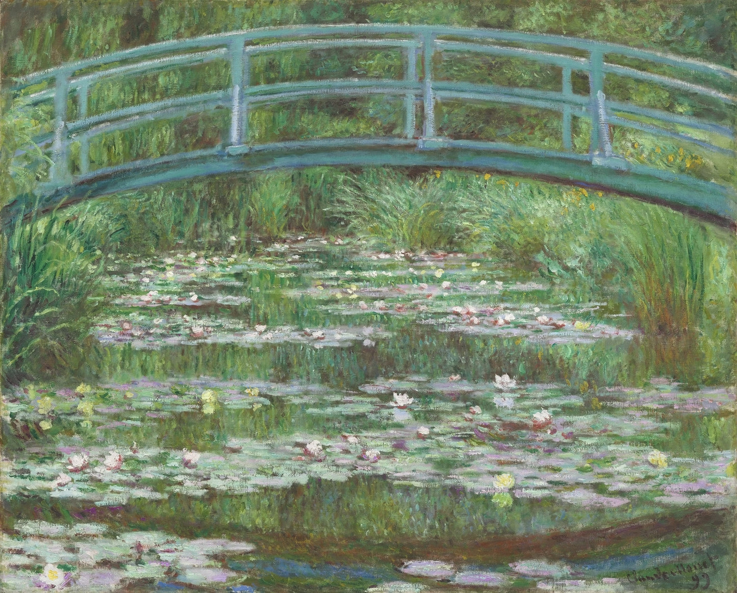 Monet's Bridge - A1 size large Decoupage Paper